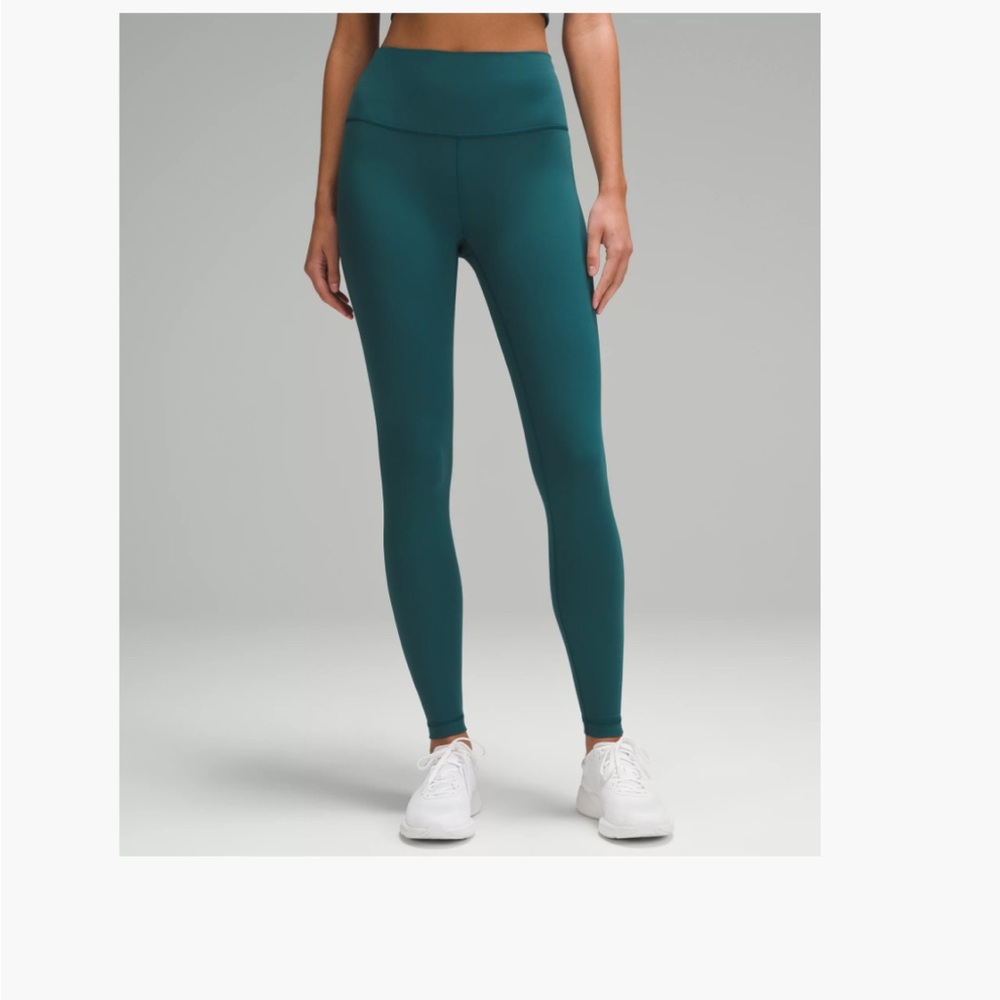 Lululemon Wundertrain 28in leggings in Teal